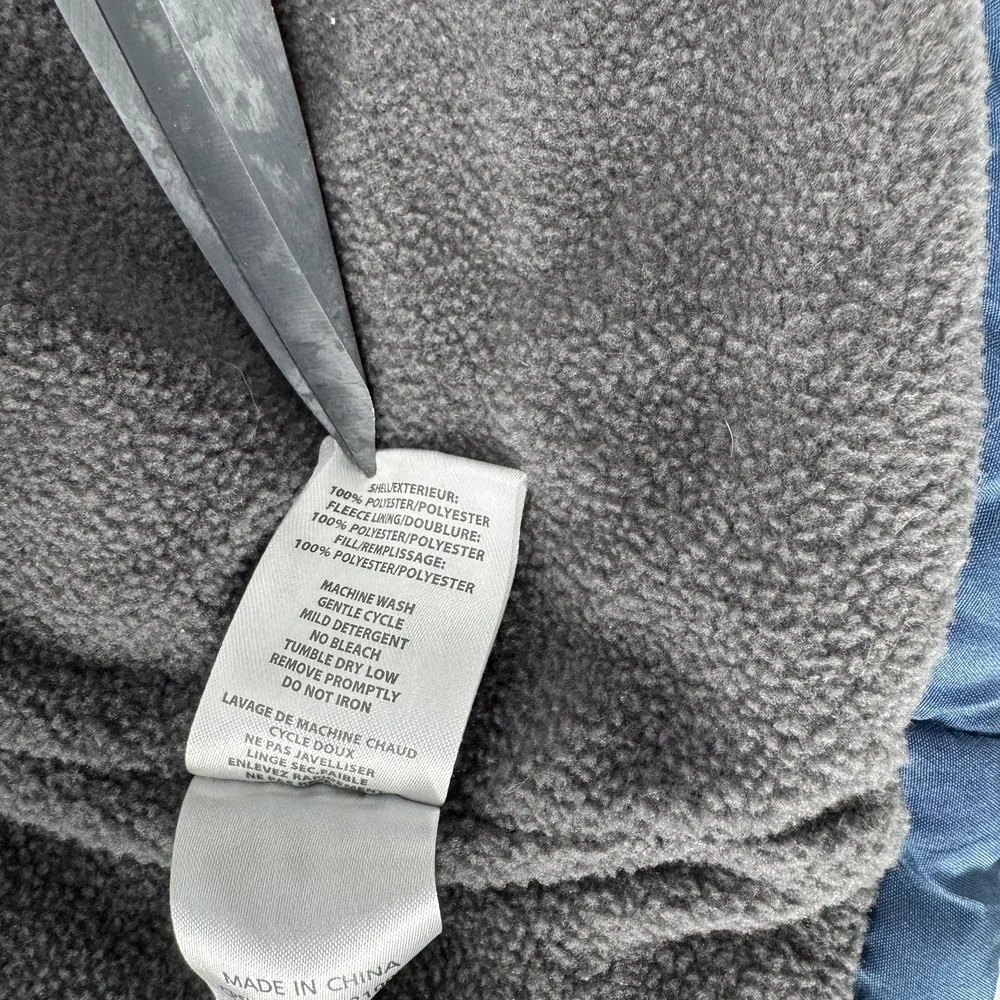 Buckle Me Baby Coats Car Seat Safe Puffer Jacket Navy Blue Fleece Lined 18M - Picture 6 of 7